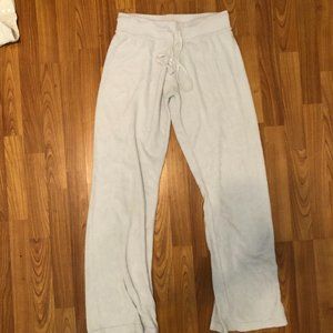 White Terry Cloth Sweatpants